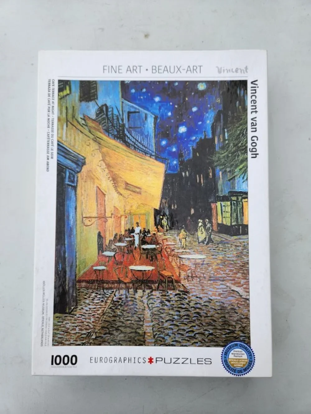 Vincent van Gogh Cafe Terrace at Night 1000 Piece Jigsaw Puzzle EuroGraphics Puz